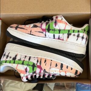 Nike Air Force 1 Low Black Tie Dye womens